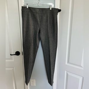 Talbots best selling Chatham ankle pants in heather gray, size 12